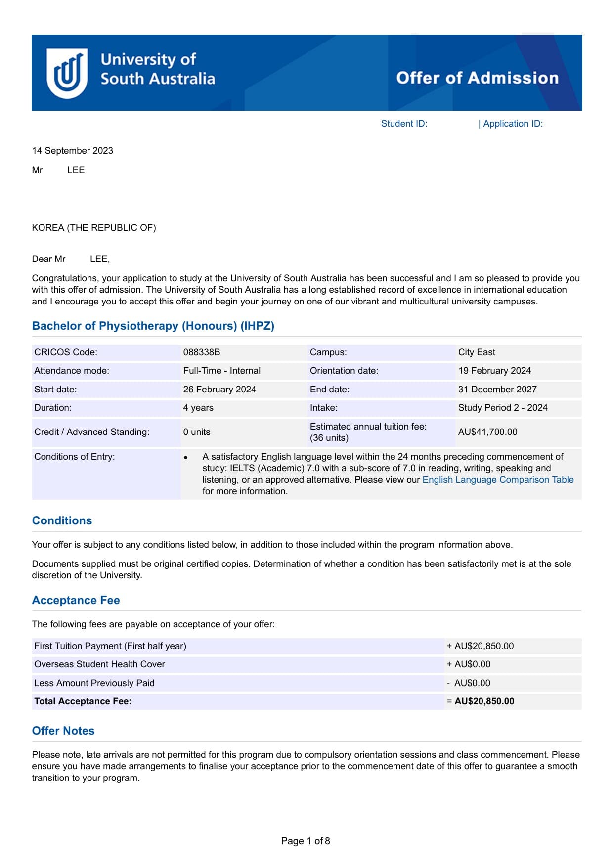 University of South Australia