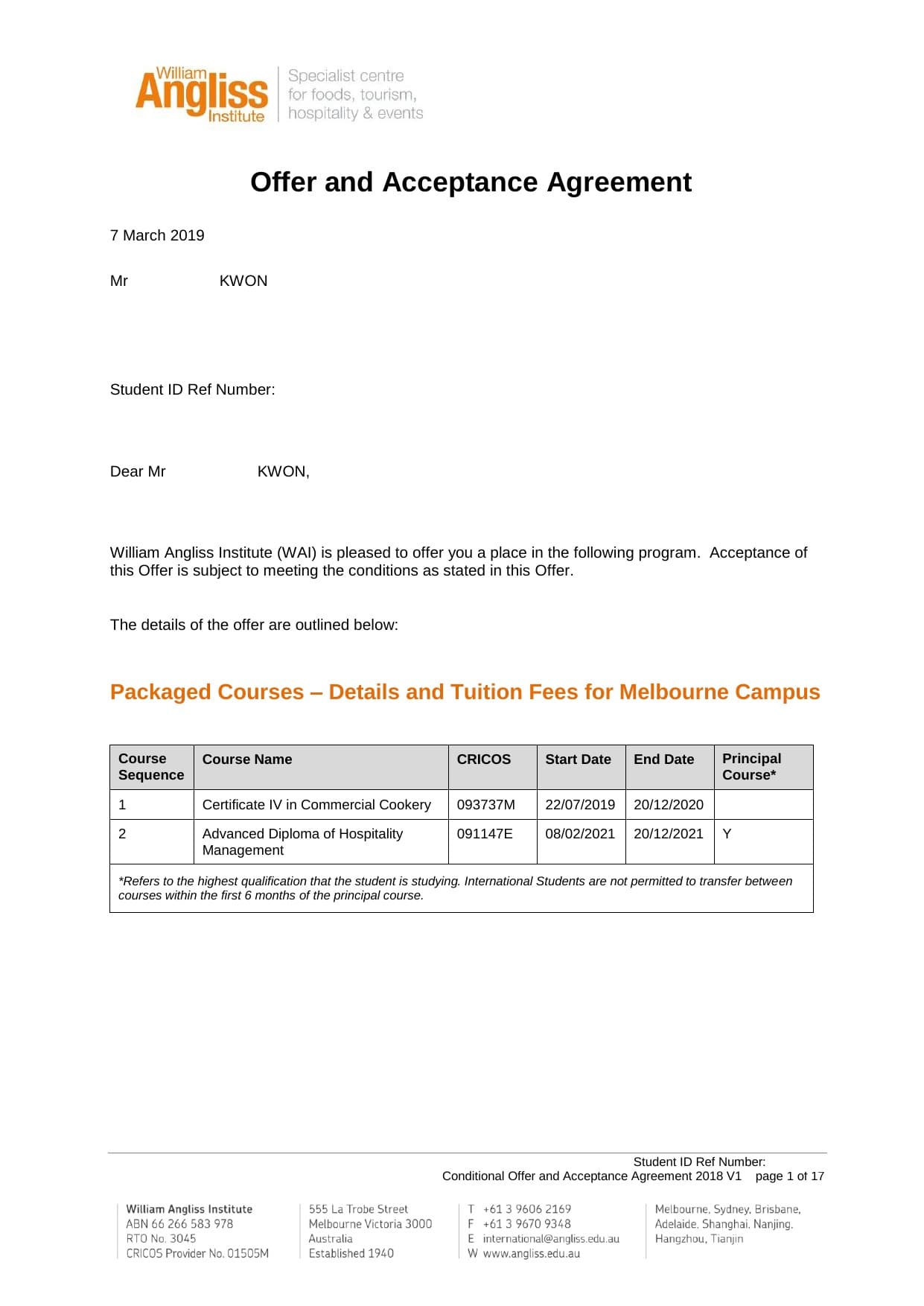 William Angliss Institute